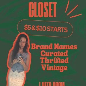 I'M LIVE!!!! EMPTY MY CLOSET! $5 & $10 Starts - I need things gone!